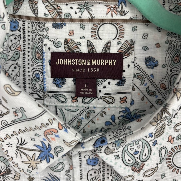 Johnston & Murphy Men's Multicolor Patterned Shirts - Picture 6 of 16